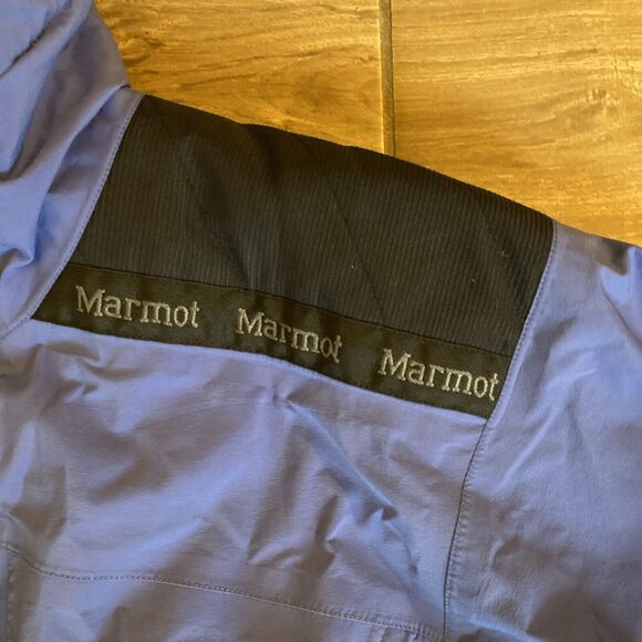 Marmot Jacket Women’s Medium Light Purple Blue Minimalist Gore-Tex Zip Up Rain - Picture 2 of 9